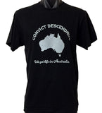 Australian Convict Descendant T-Shirt (Grey Print, Adult Sizes)