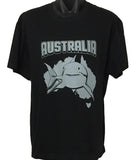 Australia Great White Shark T-Shirt (Black, Adult Sizes)