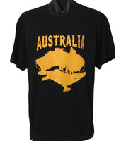 Australia Platypus T-Shirt (Black, Adult Sizes)