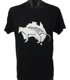 Australia Tasmanian Devil T-Shirt (Black, Adult Sizes)