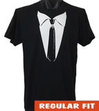 Formal Black Tie T-Shirt (Black)