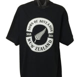 Sons of Aotearoa Silver Fern T-Shirt (Black)