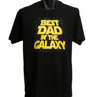 Best Dad in the Galaxy Adults T-Shirt (Black)