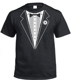 B&W Tuxedo T-Shirt (Black, Adults Sizes)