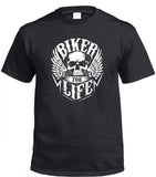 Biker for Life T-Shirt (Black)