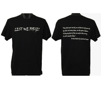 Lest We Forget with The Ode T-Shirt (Double Sided)