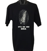 It's In My DNA Silver Fern T-Shirt (Black)