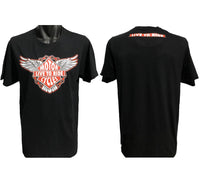 Live to Ride Double-Sided Biker T-Shirt (Black)