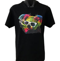 Technicolour Koala Adults T-Shirt (Black)
