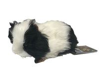 Black & White Guinea Pig Stuffed Animal Toy - Left Side