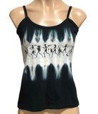 B&W Stone Art Ladies Spaghetti Strap Singlet - Size Large (Fits 8-10)