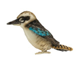 Blue Winged Kookaburra Stuffed Animal Toy (Left Side)