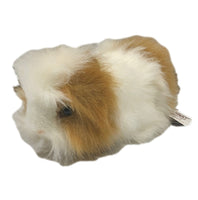 Brown & White Guinea Pig Stuffed Animal Toy - Left Side