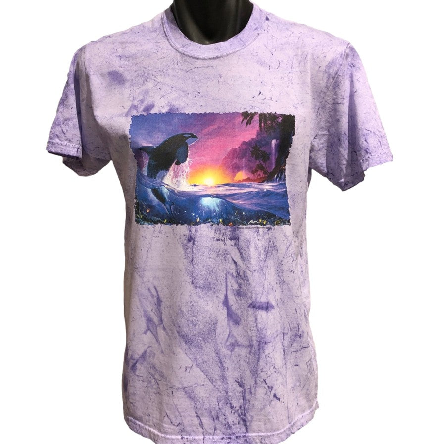 Orca Shepherd of the Sea Colour Blast T-Shirt (Amethyst Colour)