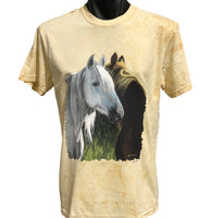 Horse Whispering Colour Blast T-Shirt (Citrine Colour)