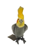 Grey Cockatiel Stuffed Animal Toy (Front View)
