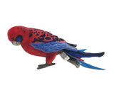 Crimson Rosella Stuffed Animal Toy - Left Side