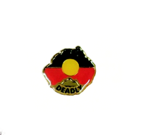 Aboriginal Flag Australia Map Deadly Badge