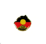 Aboriginal Flag Australia Map Deadly Badge
