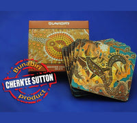 Crocodile Aboriginal Art Coasters - Set of 6