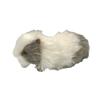 Grey & White Guinea Pig Stuffed Animal Toy - Left Side