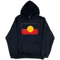 Aboriginal Flag Hoodie (Black, True Colour)
