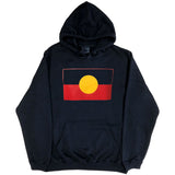 Aboriginal Flag Hoodie (Black, True Colour)