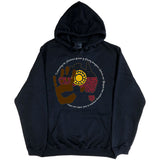 Acknowledgement of Country Aboriginal Flag Hoodie (Black)