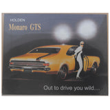 Holden Monaro GTS Catwoman Ad Tin Sign (31.7cm x 40.5cm)