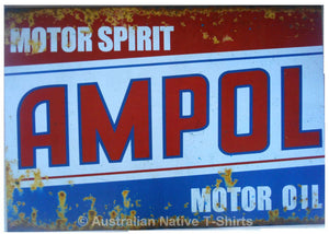 Ampol Motor Oil Tin Sign (50cm x 35cm)