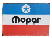 Mopar Logo Rusted Look Tin Sign (50cm x 35cm)