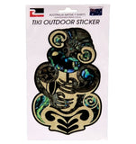 Tiki with Paua Shell Colouring Sticker