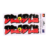 Deadly Aboriginal Flag Sticker (Pack of 2)