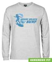 Bondi Beach Surf Longsleeve T-Shirt (Snow Marle)