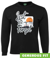 Lest We Forget Logo Longsleeve T-Shirt (Black)