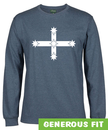 Eureka Flag Longsleeve T-Shirt (Denim Marle)
