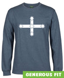 Eureka Flag Longsleeve T-Shirt (Denim Marle)