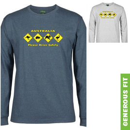 Australian Animal Road Signs Longsleeve T-Shirt (Various Colours)