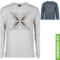 Crocodile Hunt Longsleeve T-Shirt by Shannon Shaw (Various Colours)