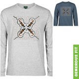 Crocodile Hunt Longsleeve T-Shirt by Shannon Shaw (Various Colours)