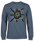 Turtle Nest Longsleeve T-Shirt by Shannon Shaw (Denim Marle)