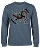 Discounted - My Lizard Longsleeve T-Shirt by Shannon Shaw (Denim Marle) - Size Small