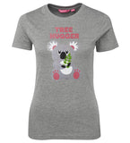 Tree Hugger Koala Ladies T-Shirt (Grey)