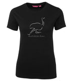 Australian Emu Ladies T-Shirt (Black)