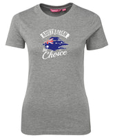 Australian By Choice Ladies Citizenship T-Shirt (Grey Marle)