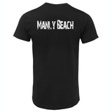 Manly Beach Back Logo T-Shirt (Black)