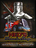 Ned's Truck Stop Large Vinyl Sticker (30cm x 40cm)