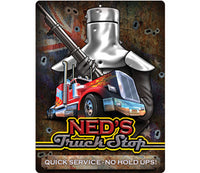 Ned's Truck Stop Large Vinyl Sticker