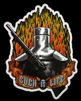 Ned Kelly Such is Life (Flames) Vinyl Sticker