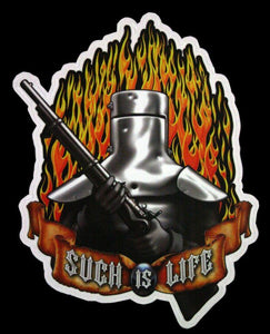 Ned Kelly Such is Life (Flames) Vinyl Sticker